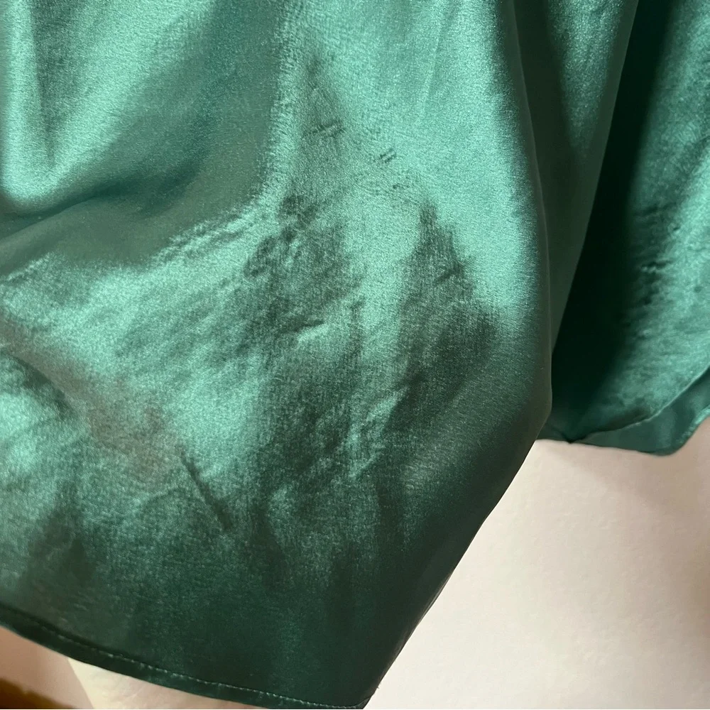 Vintage 90s sexy green lingerie nightgown slip dress - Picture 9 of 12
